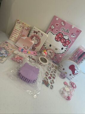 Hello Kitty Gift Bag with lots of stuff bundle lot